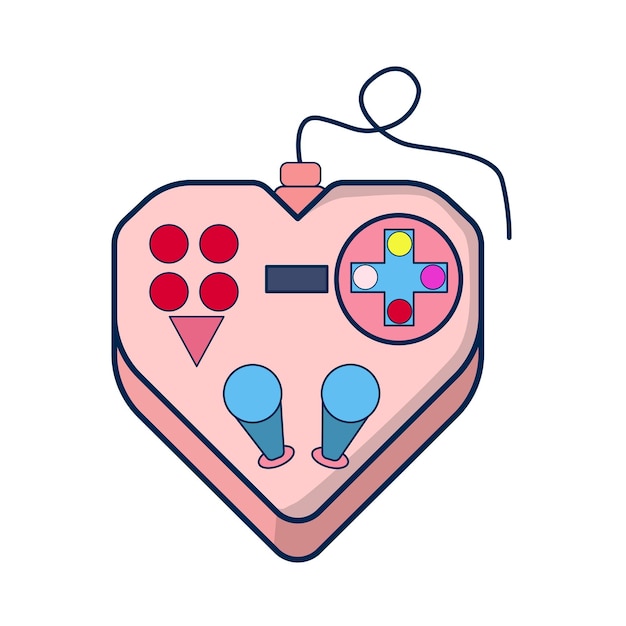 Vector ilustración del amor del juego