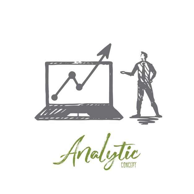 Ilustración analítica en dibujado a mano