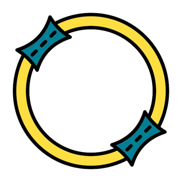 Ilustración del anillo aplanado