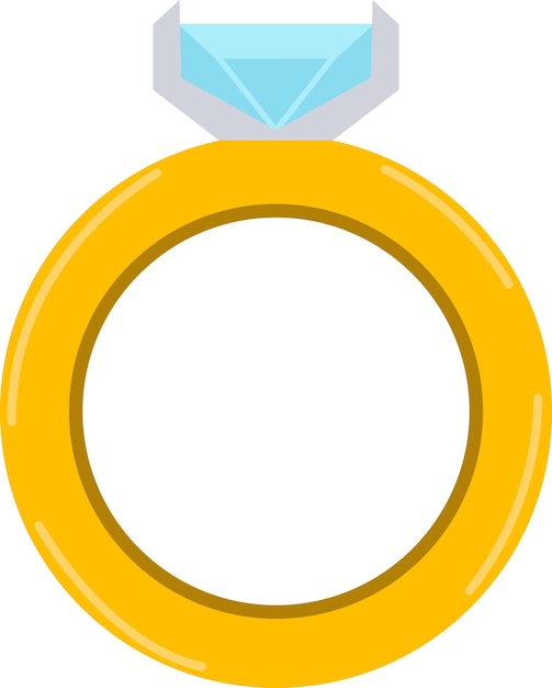 Vector ilustración, de, anillo