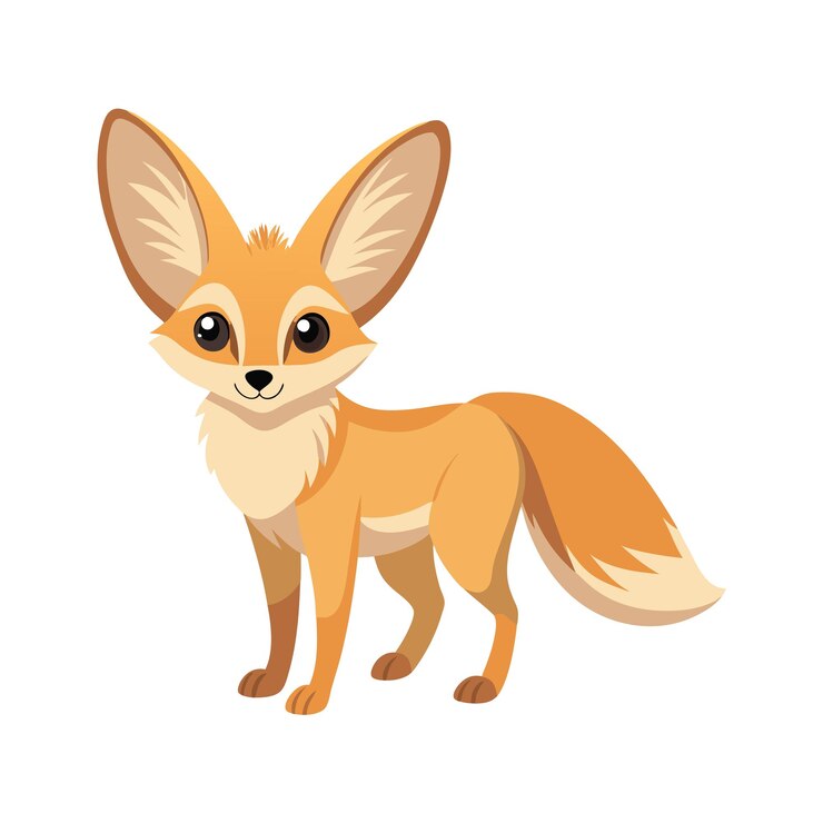 Vector ilustración de un animal del bosque