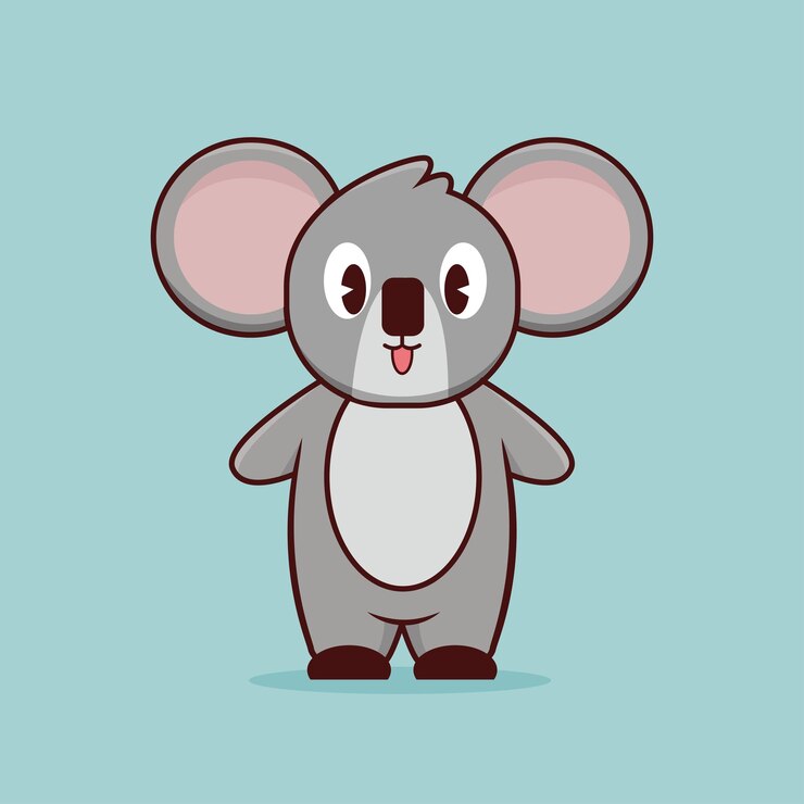Ilustración animal lindo koala