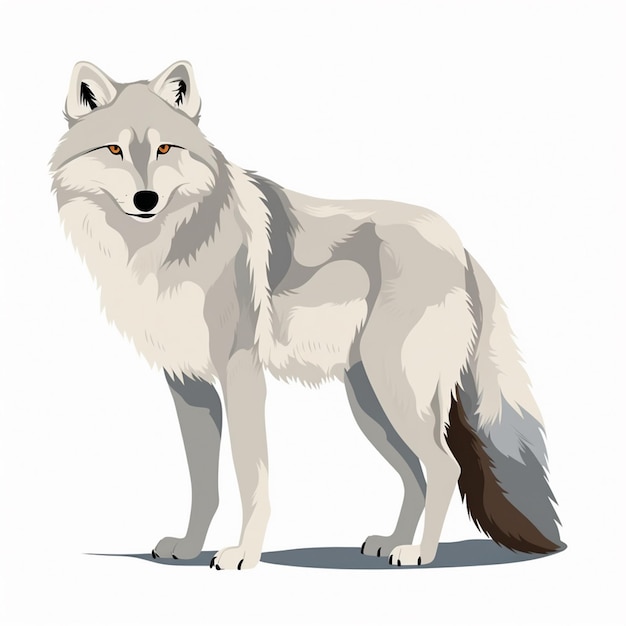 Vector ilustración animal salvaje vector lobo naturaleza símbolo de vida silvestre depredador negro perro gráfico s