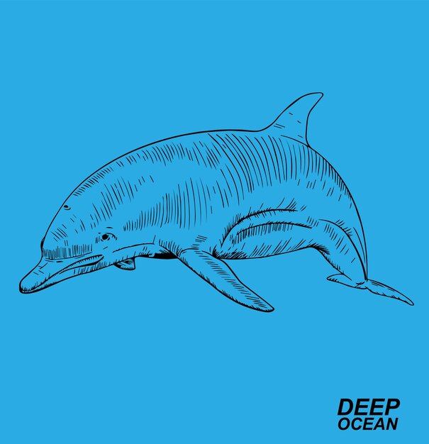 Ilustración de los animales de las profundidades oceánicas