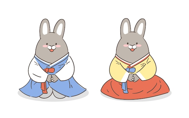 Ilustración del Año del Conejo 2023.