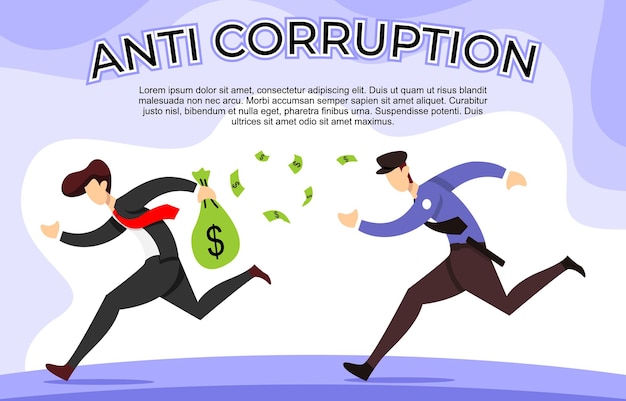 Ilustración anticorrupción