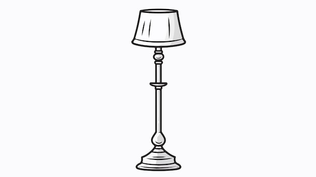 Ilustración antigua de dibujo de línea de piso