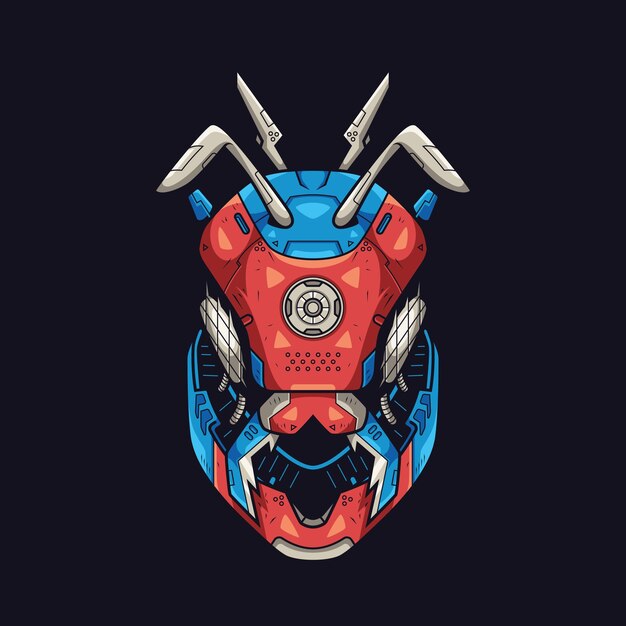 Vector ilustración de antprime mecha