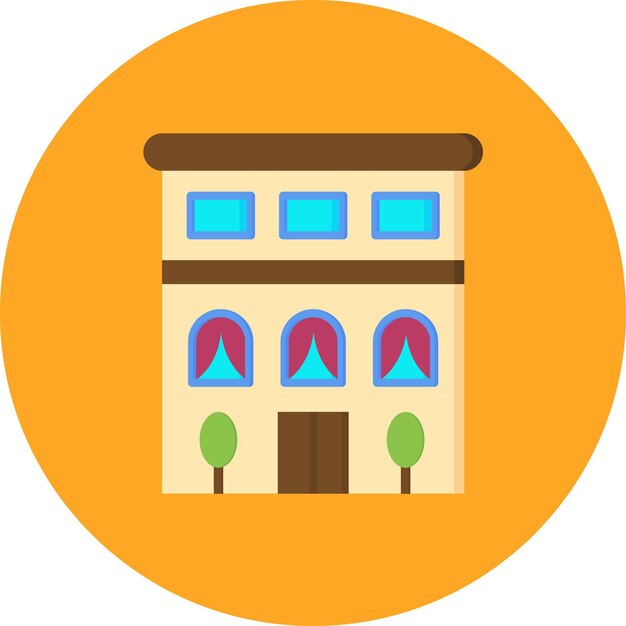 Ilustración de un apartamento de motel