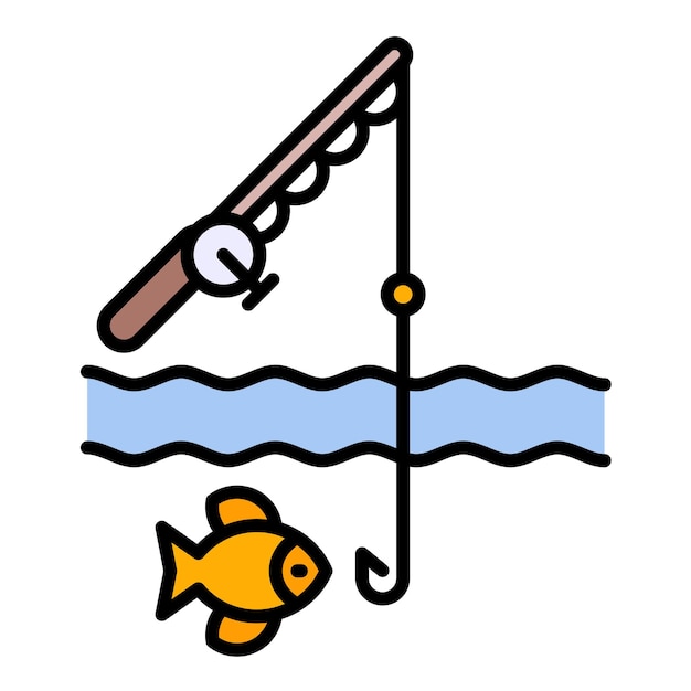 Ilustración de un apartamento de vacaciones de pesca