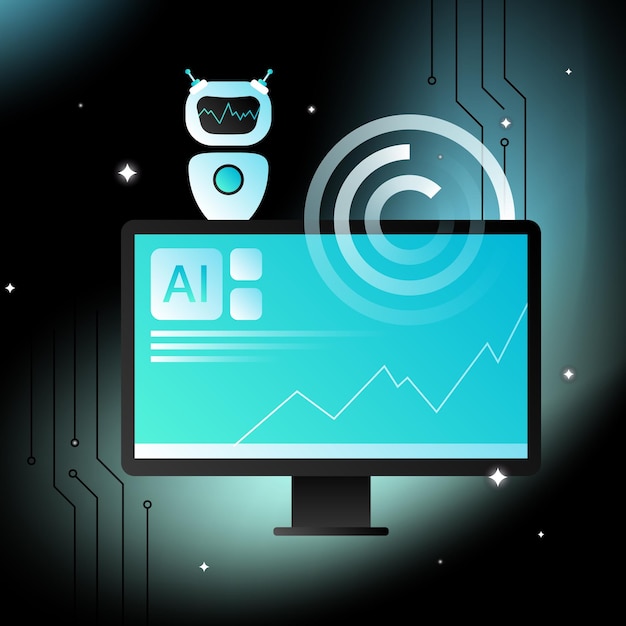 Ilustración de aprendizaje automático Ciencias de la computación Diseño de elementos de inteligencia artificial