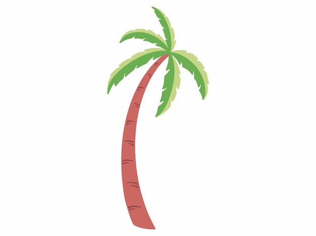 Ilustración del árbol de coco