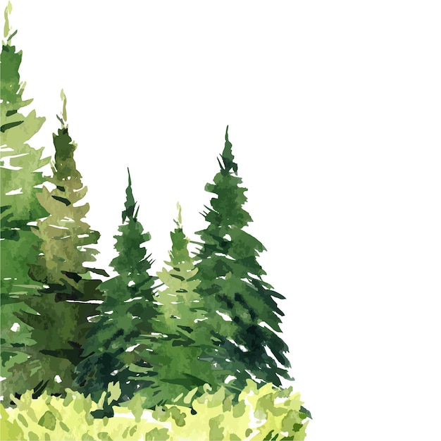 ilustración de árbol para decoración y fondo
