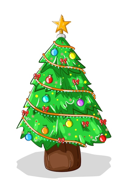 Ilustración de un árbol de navidad