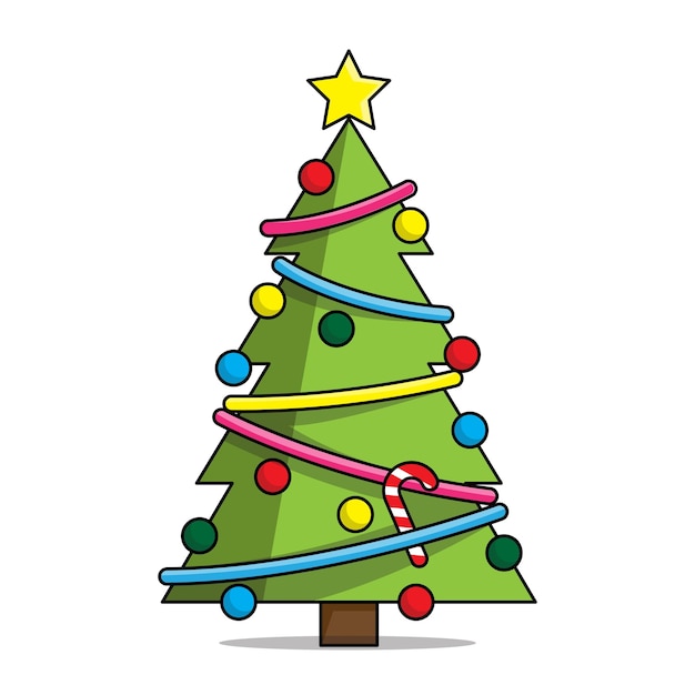 Ilustración del árbol de Navidad