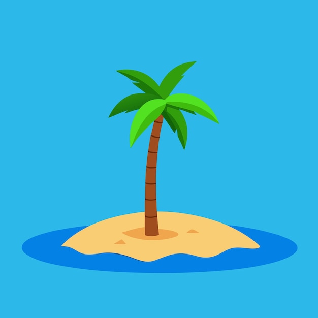 Ilustración del árbol de palma vectorial