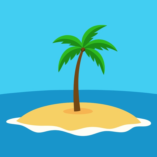 Ilustración del árbol de palma vectorial