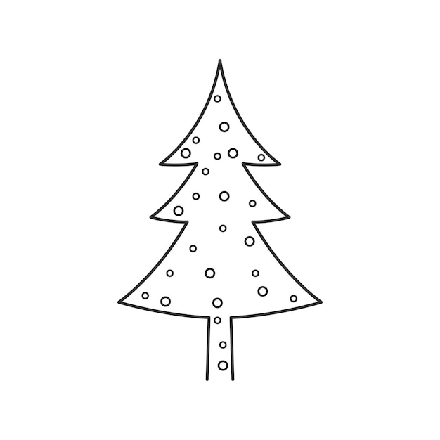Ilustración de árbol de pino
