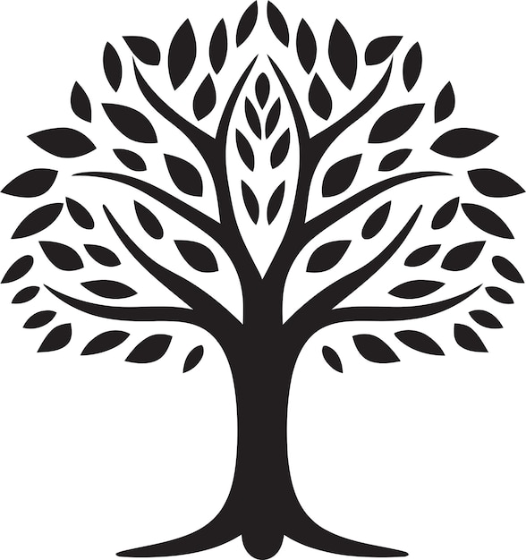 Ilustración del árbol vectorial de la Serenata de las Naturalezas