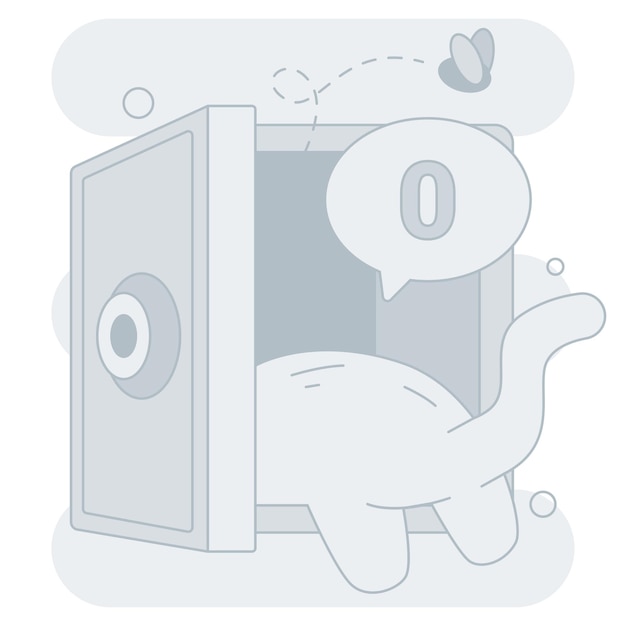 Ilustración de archivo vacío perfecta para proyectos de interfaz de usuario uiux