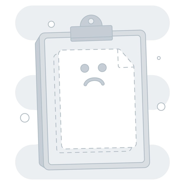 Ilustración de archivo vacío perfecta para proyectos de interfaz de usuario uiux