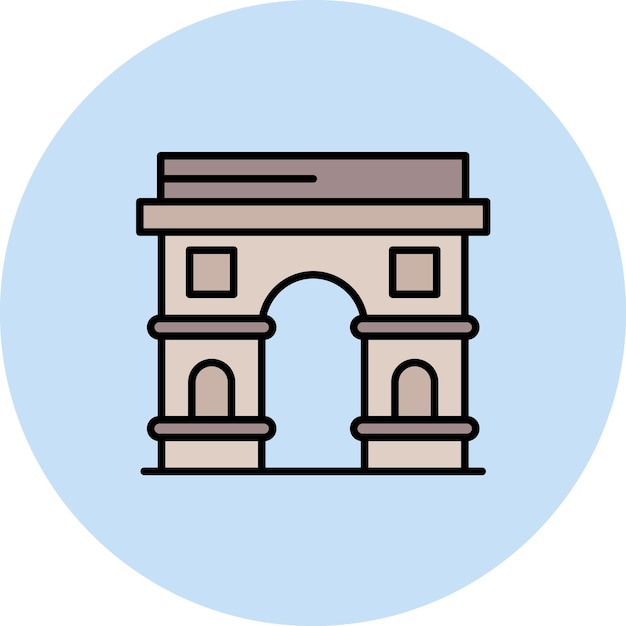 Ilustración del arco plano