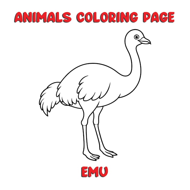 Ilustración de arte del contorno de la UEM libro de páginas para colorear para niños