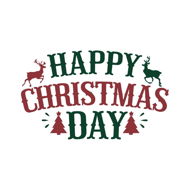 Ilustración de arte del feliz día de Navidad