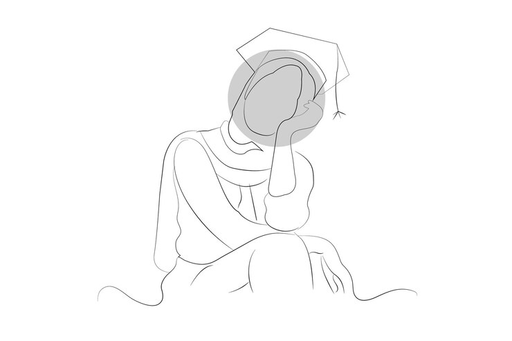 Ilustración de arte de línea dibujada a mano vectorial