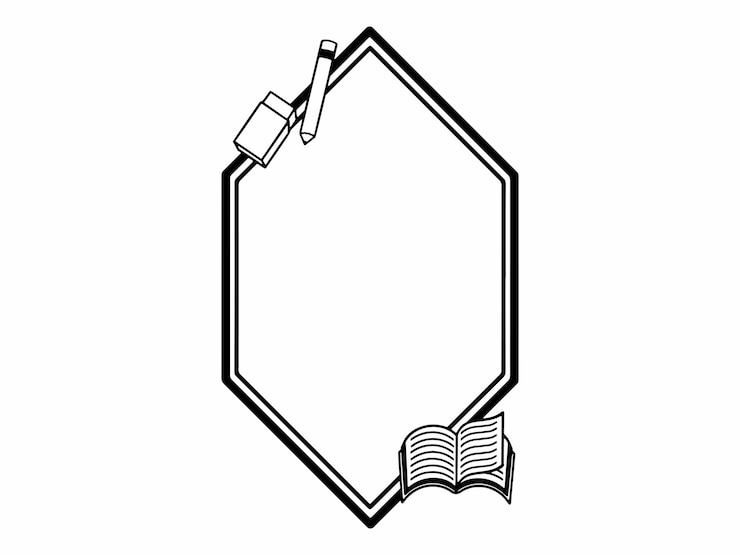 Vector ilustración de arte de línea de papelería escolar dibujada a mano