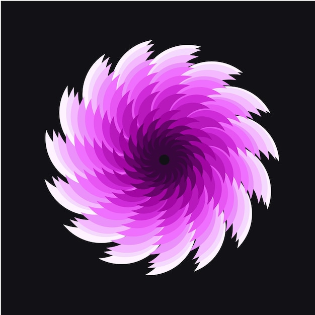 Ilustración de arte de patrón de plumas