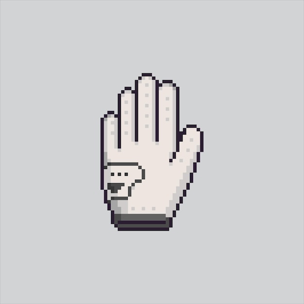 Ilustración de arte de píxeles Bolsa de golf Píxelado Palo de golf Bolsa de palo de golf Icono pixelado para el píxel a