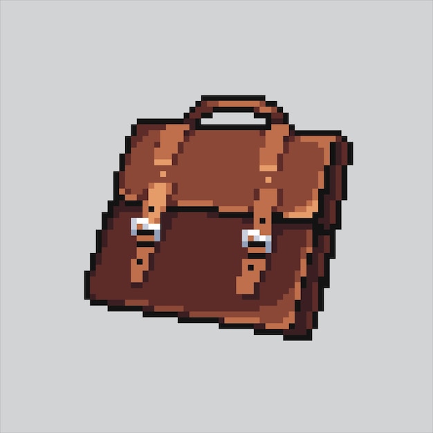 Ilustración de arte en píxeles Bolso bolso formal pixelado bolso formal bolso pixelado para juego
