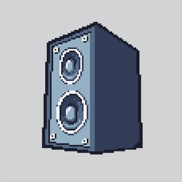 Ilustración de arte de píxeles Sistema de sonido de hip hop Stereo de hip hop estereo i