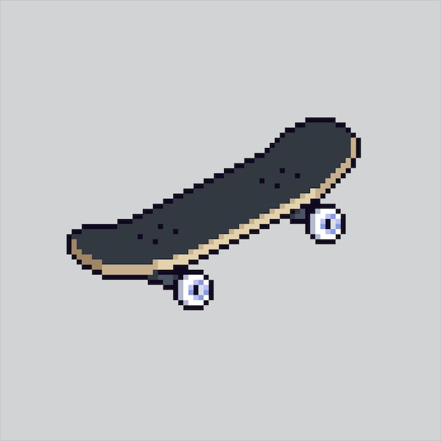 Ilustración de arte de píxeles Skateboard Pixelado Skateboard Park Skateboard pixelado para el juego