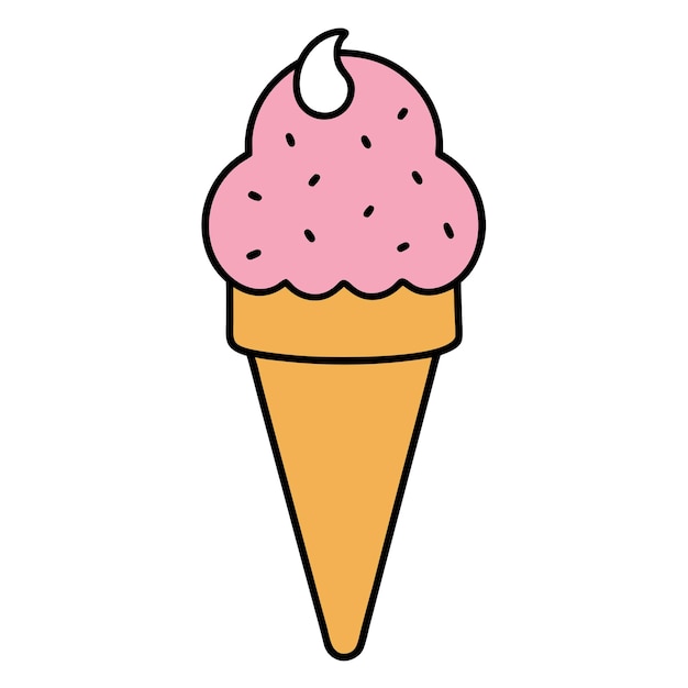 Ilustración de arte de vector de helado