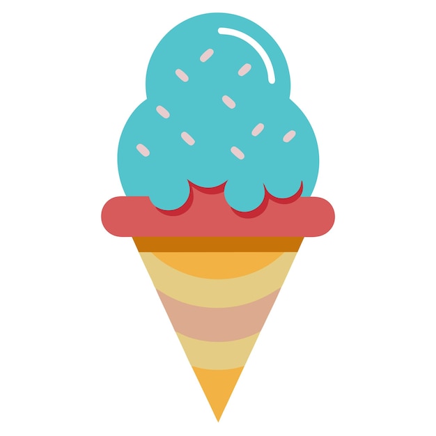 Ilustración de arte de vector de helado