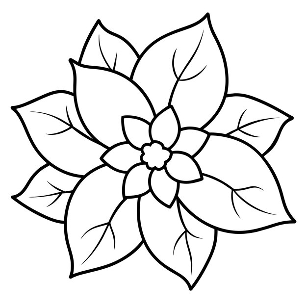 una ilustración de arte vectorial de alta resolución de una flor de magnolia 19