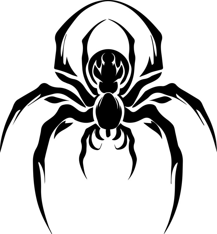 Vector ilustración de arte vectorial de araña