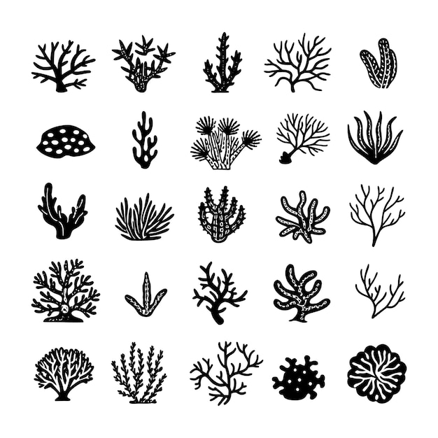 Ilustración de arte vectorial de arrecifes de coral