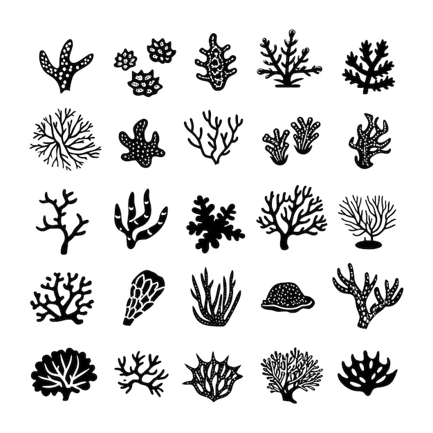 Ilustración de arte vectorial de arrecifes de coral