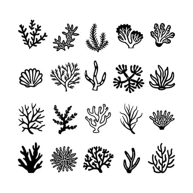 Ilustración de arte vectorial de arrecifes de coral