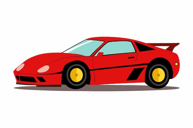 Ilustración de arte vectorial de automóviles deportivos