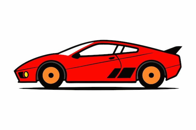 Ilustración de arte vectorial de automóviles deportivos