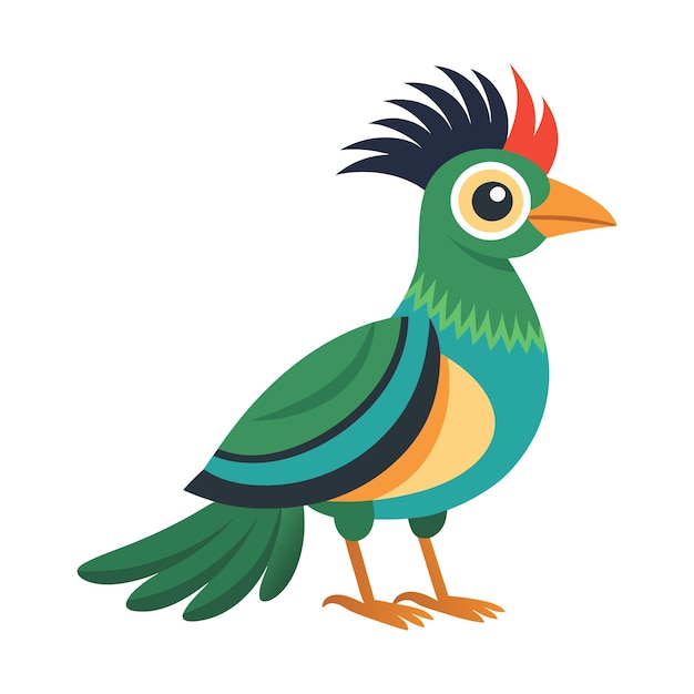 Ilustración de arte vectorial de aves de colores