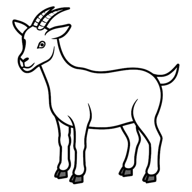 Ilustración de arte vectorial de la cabra 21