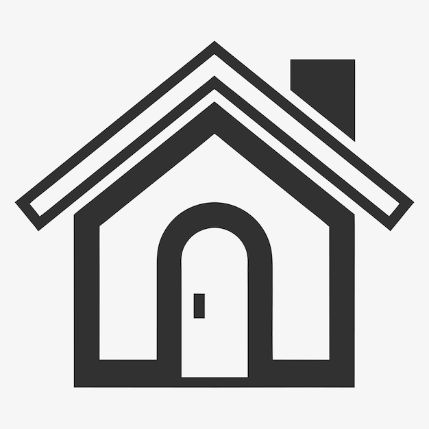 Ilustración de arte vectorial de icono para el hogar