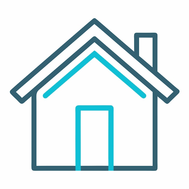 Ilustración de arte vectorial de icono para el hogar