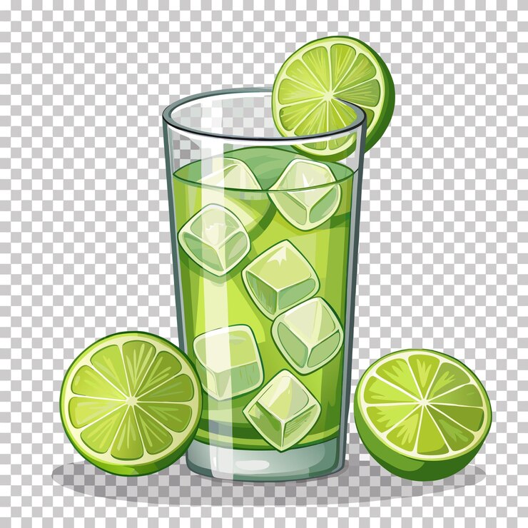 Vector ilustración de arte vectorial del jugo de lima mojito