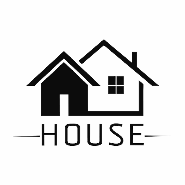Ilustración de arte vectorial del logotipo de Modern House 26